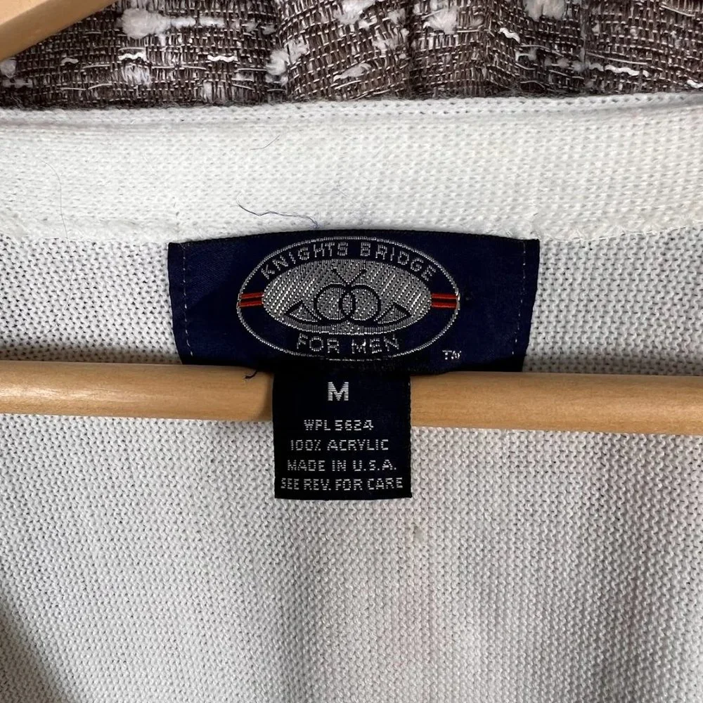 Knights Bridge‎ White Cardigan Sweater